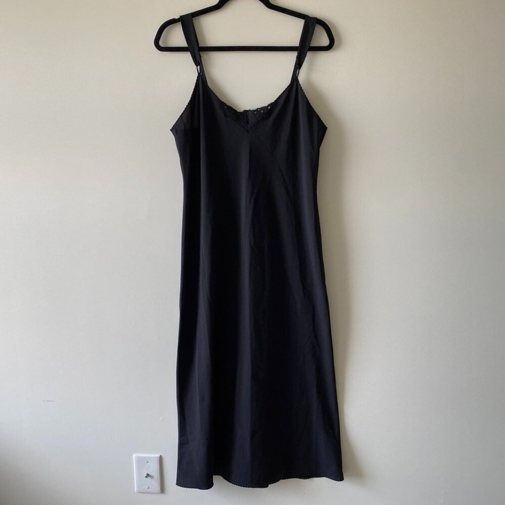 Vanity Fair Black Slip Dress